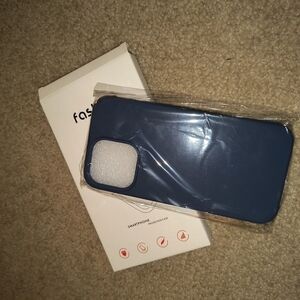 Fashion Blue Smartphone Case iPhone 14 pro Max silicone blue